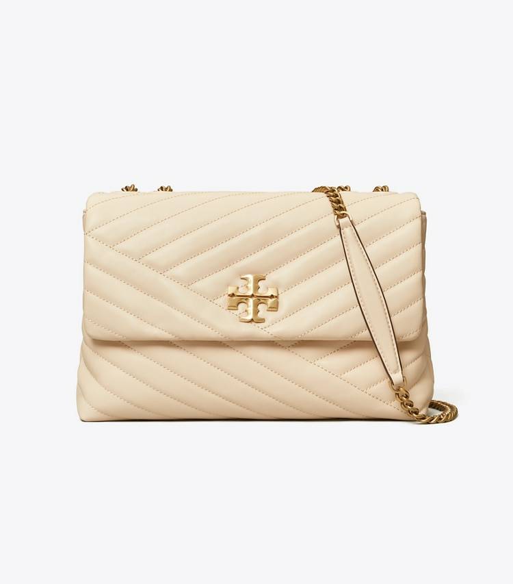 Shoulder Bags Tory Burch Kira Chevron Convertible Shoulder Bag Women New Cream - Image 3