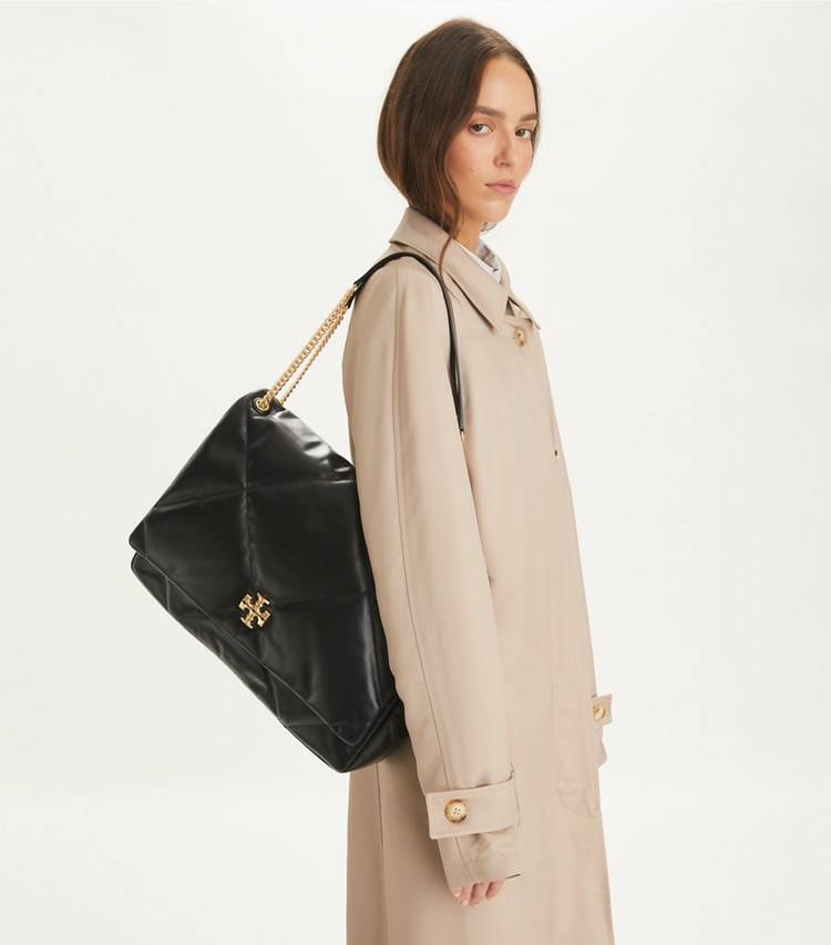 Shoulder Bags Tory Burch Women Black Oversized Kira Diamond Quilt Shoulder Bag - Image 2