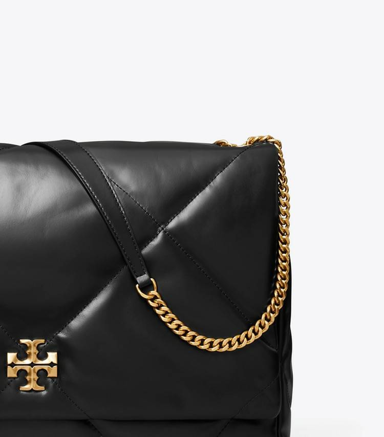 Shoulder Bags Tory Burch Women Black Oversized Kira Diamond Quilt Shoulder Bag - Image 4