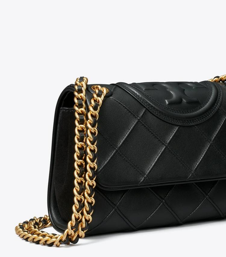 Shoulder Bags Tory Burch Women Small Fleming Soft Convertible Shoulder Bag Black - Image 4