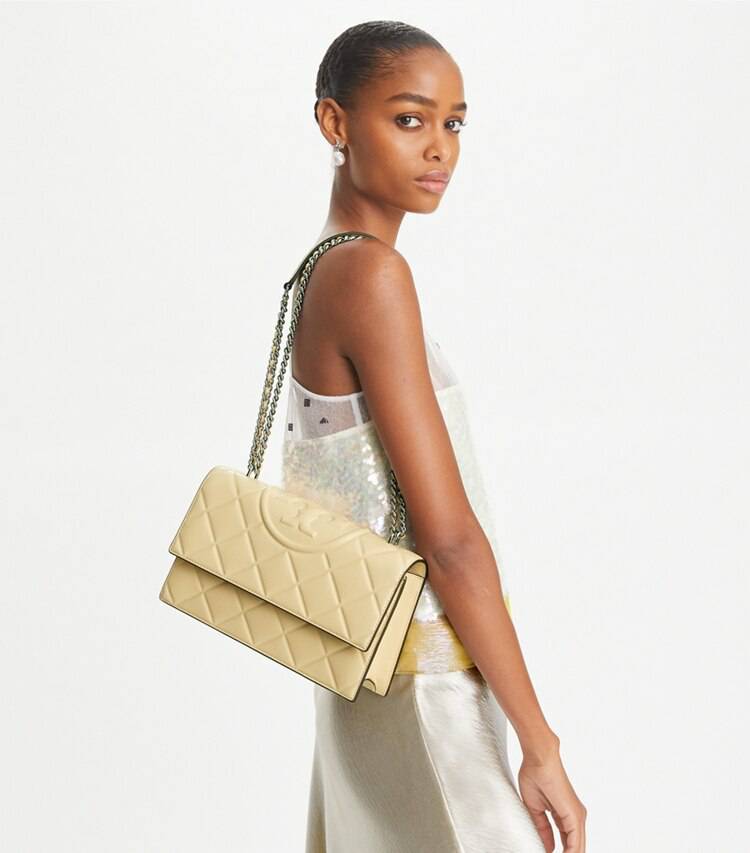 Shoulder Bags Women Fleming Shoulder Bag Vanilla Soft Serve Tory Burch - Image 2