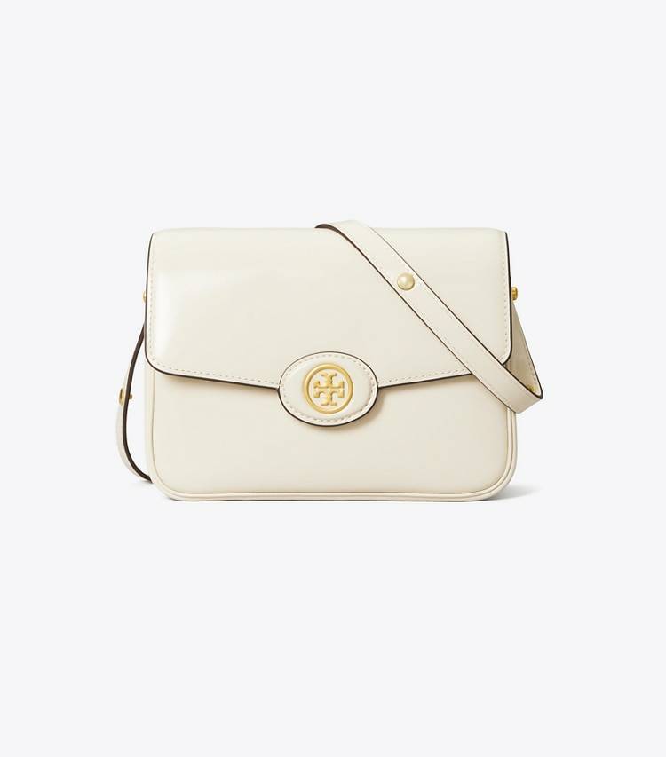 Shoulder Bags Women Tory Burch Robinson Spazzolato Convertible Shoulder Bag Shea Butter - Image 3