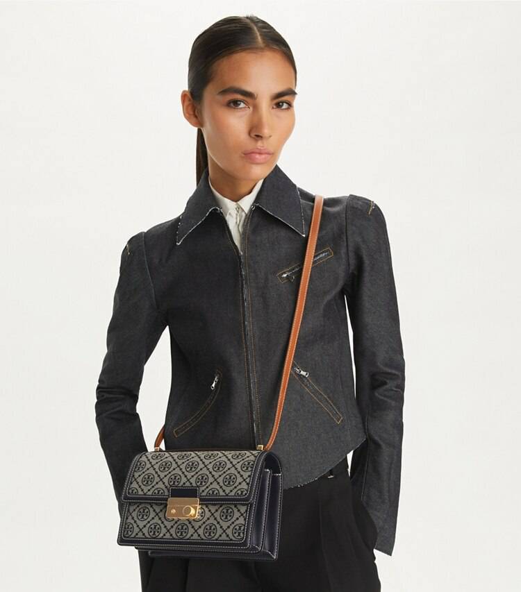 Shoulder Bags Women Tory Navy Tory Burch T Monogram Shoulder Bag - Image 2