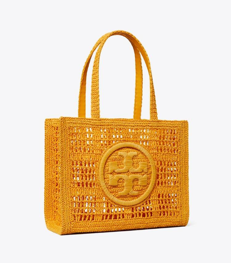 Small Ella Hand-Crocheted Tote Women Tote Bags Peachy Tory Burch