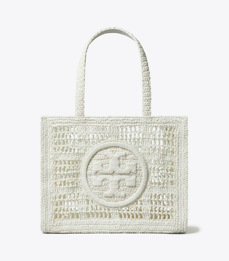 Small Ella Hand-Crocheted Tote Women White Tote Bags Tory Burch - Image 3