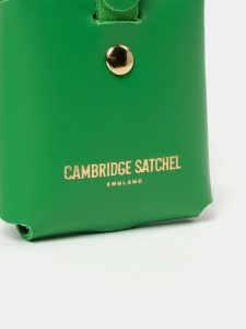 Small Goods Women The Airpods Case - Apple Green Cambridge Satchel - Image 3