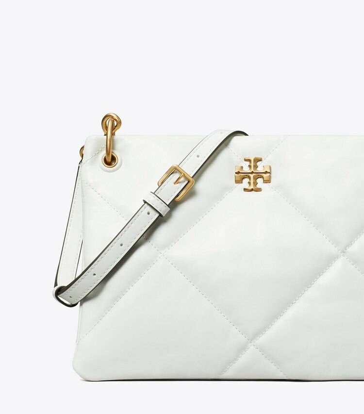 Small Kira Diamond Quilt Shoulder Bag Shoulder Bags Tory Burch Blanc Women - Image 4