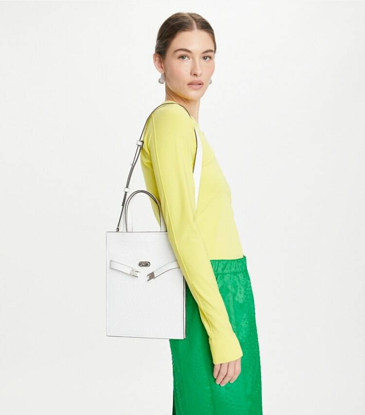 Small Lee Radziwill Shopper Shoulder Bags Women Tory Burch Arctic Snow - Image 2