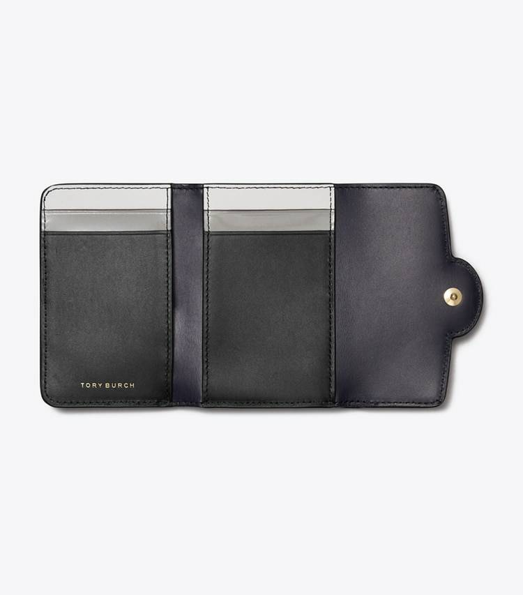 Small Robinson Pebbled Wallet Wallets Women Tory Burch Black - Image 4