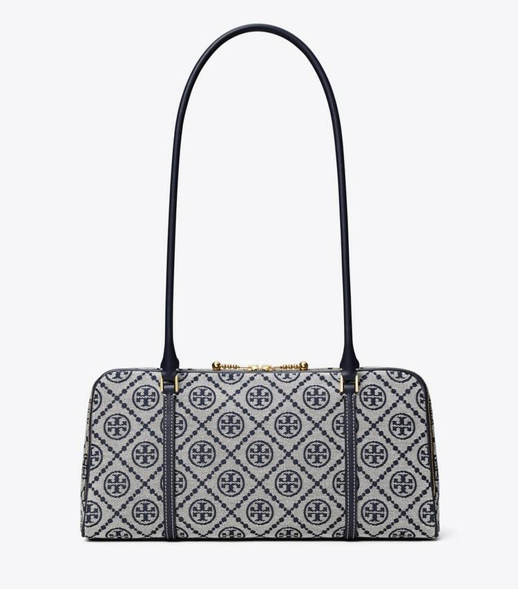 Small T Monogram Marshmallow Satchel Satchels Women Tory Burch Tory Navy - Image 3