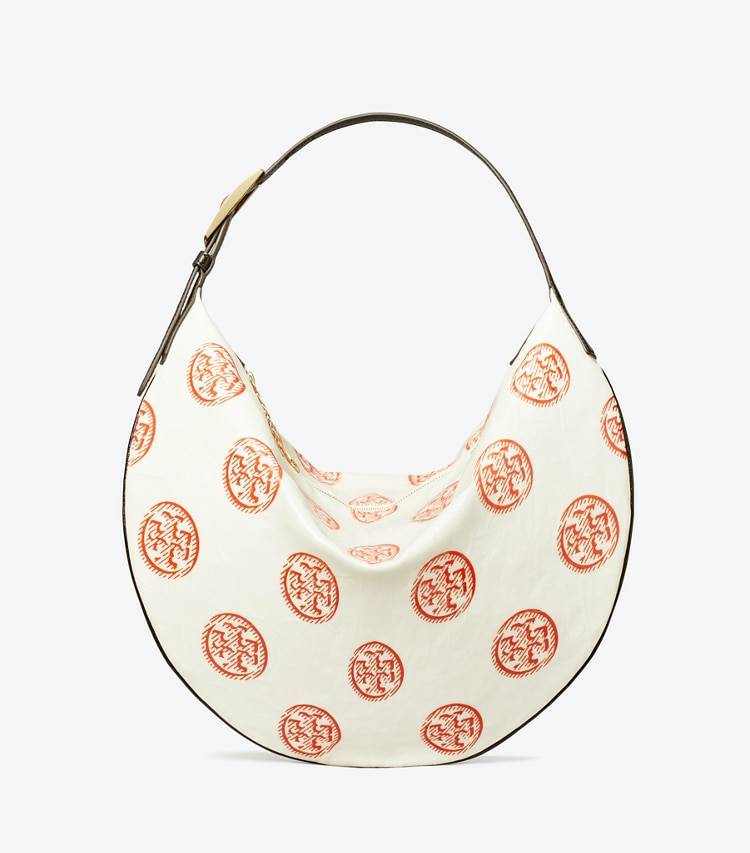 T Monogram Balloon Bag White / Pepperoncini Hobo Bags Tory Burch Women - Image 4