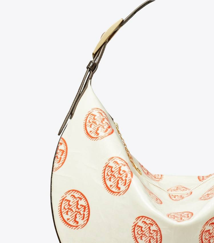 T Monogram Balloon Bag White / Pepperoncini Hobo Bags Tory Burch Women - Image 5