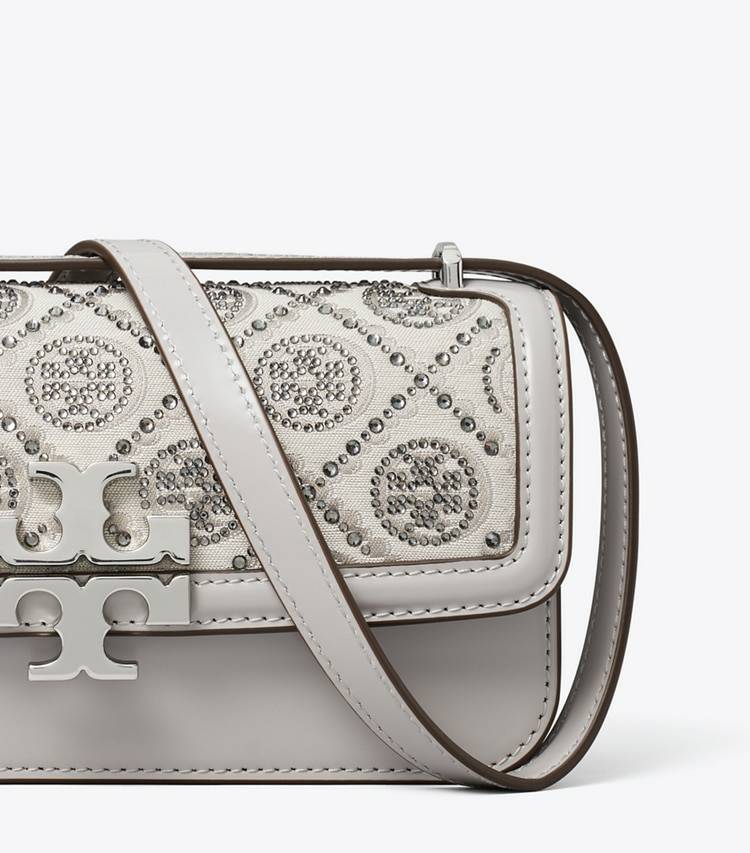 T Monogram Small Eleanor Rectangular Bag Women Tory Burch Shoulder Bags Gray - Image 5