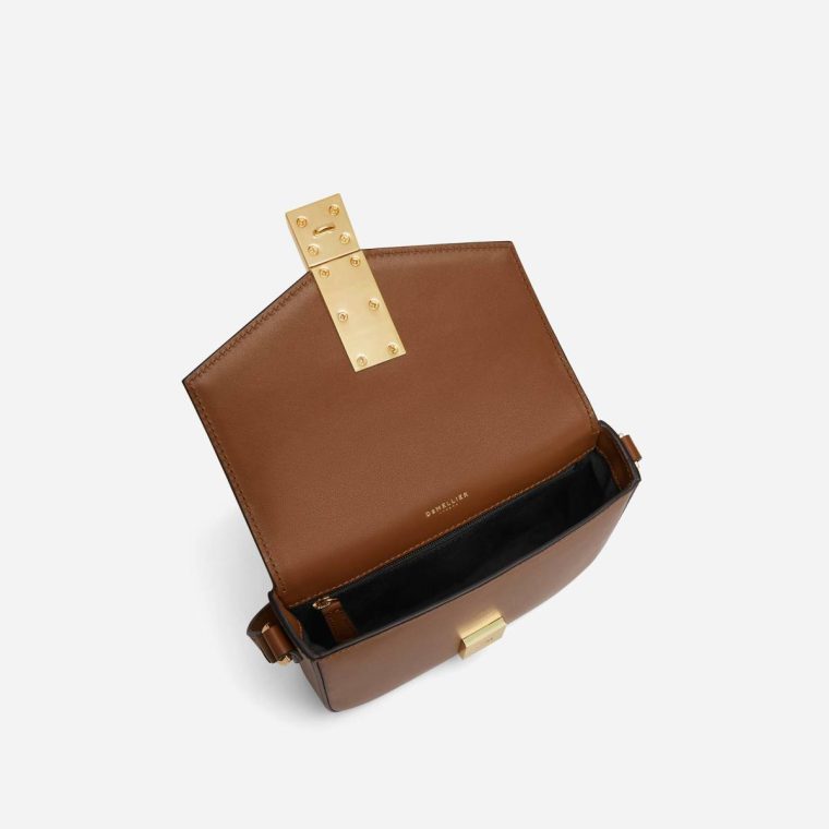 Tan Smooth Crossbody Bags The Small Vancouver Demellier Women - Image 4
