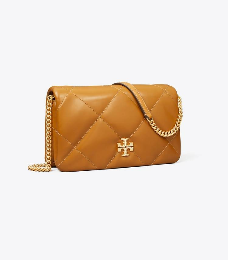 Tan Women Mini Bags Tory Burch Kira Diamond Quilt Crossbody