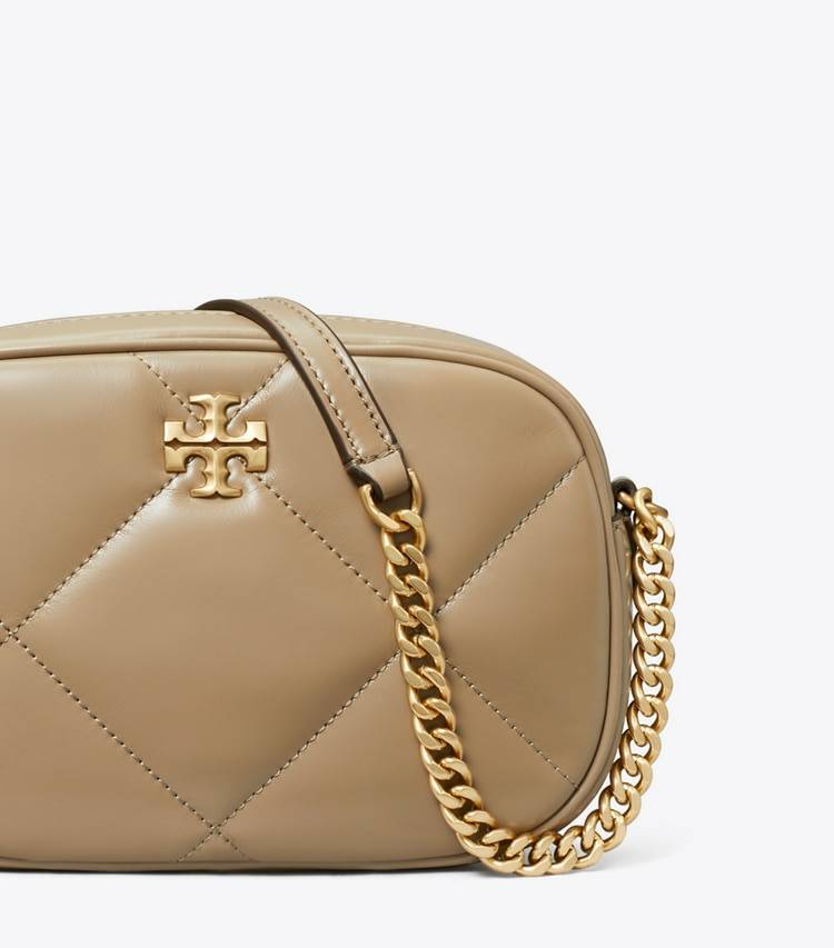 Taupe Oak Kira Diamond Quilt Camera Bag Crossbody Bags Women Tory Burch - Image 4