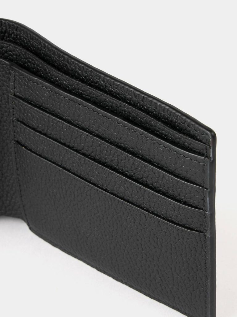 The Billfold Wallet - Black Madras Grain Cambridge Satchel Crossbody Women - Image 4