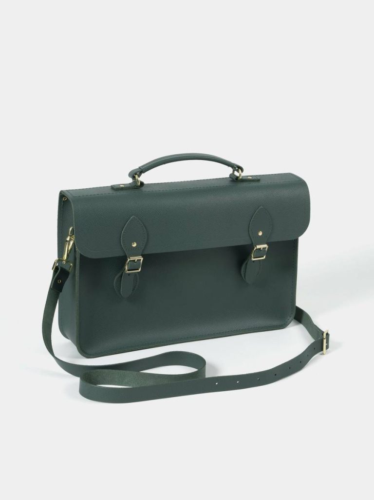 The Briefcase - Fir Saffiano Women Briefcases Cambridge Satchel - Image 2