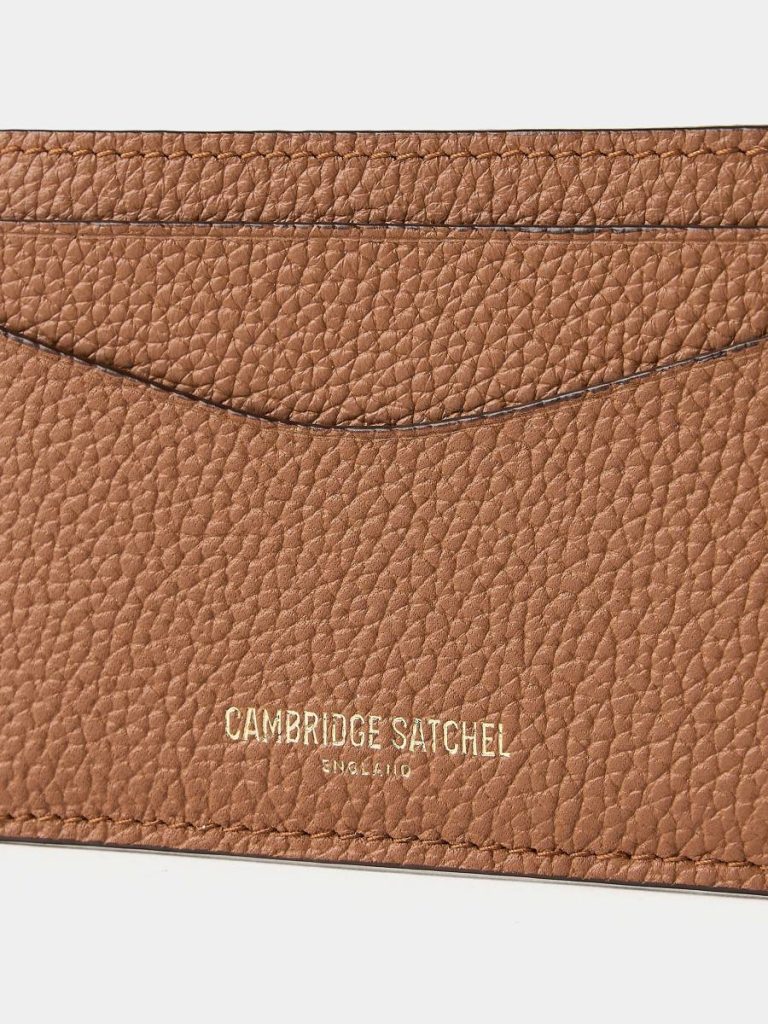 The Card Case - Tan & Clay Madras Grain Cambridge Satchel Women Crossbody - Image 3