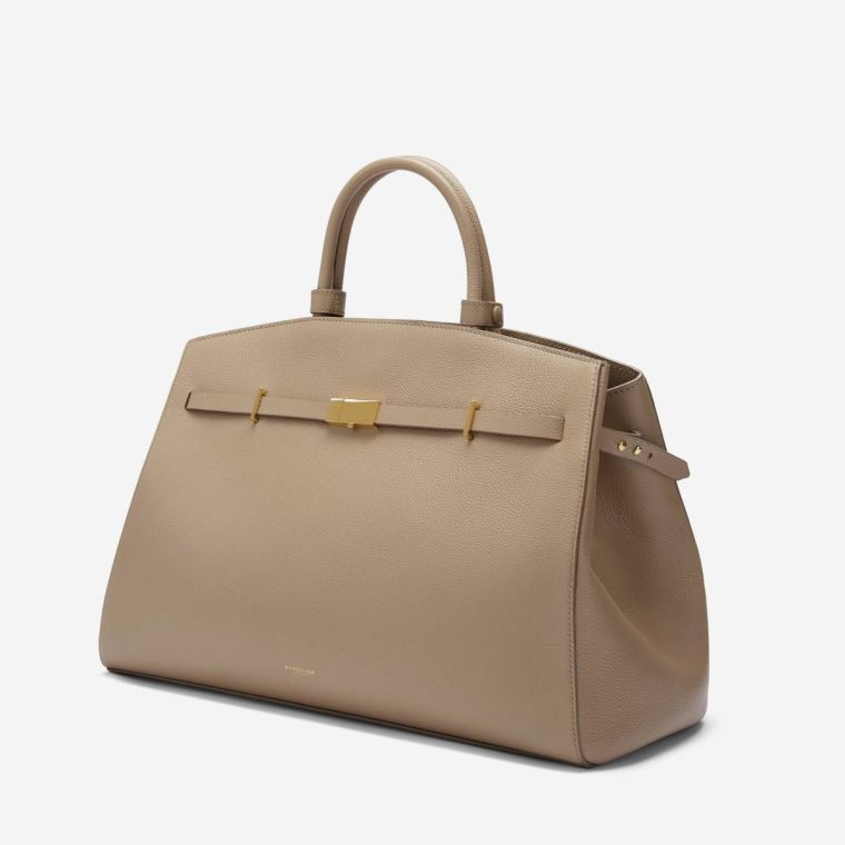 The Hudson Women Demellier Crossbody Bags Dark Sand Small Grain - Image 3