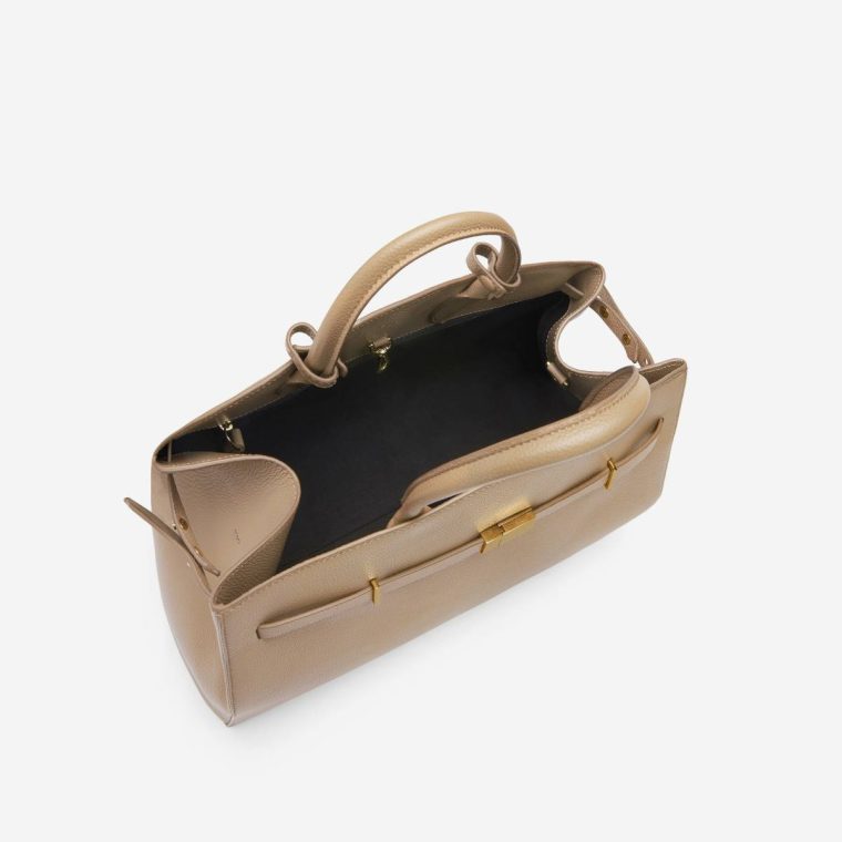 The Hudson Women Demellier Crossbody Bags Dark Sand Small Grain - Image 5