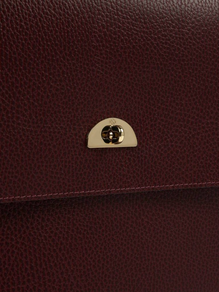 The Leather Case - Oxblood Celtic Grain Cambridge Satchel Women Crossbody - Image 3
