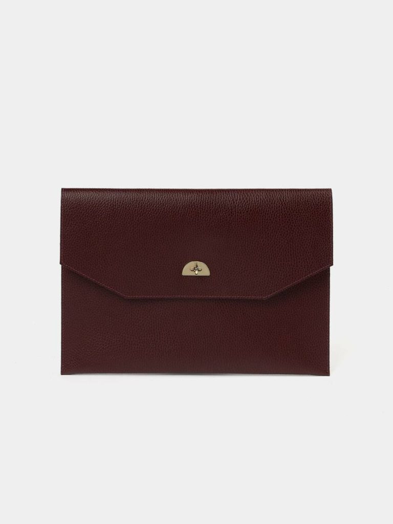The Leather Case - Oxblood Celtic Grain Cambridge Satchel Women Crossbody
