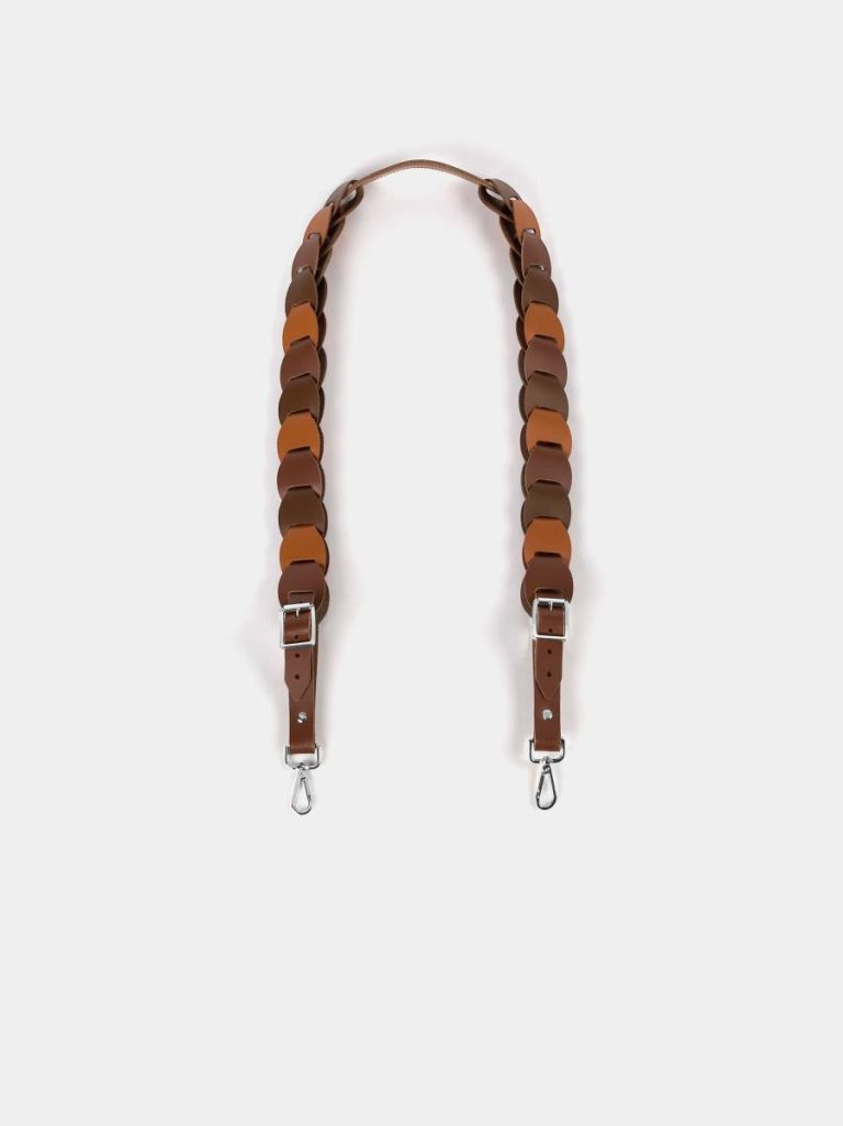 The Link Strap - Vintage Tri-Colour & Nickel Hardware Cambridge Satchel Crossbody Women