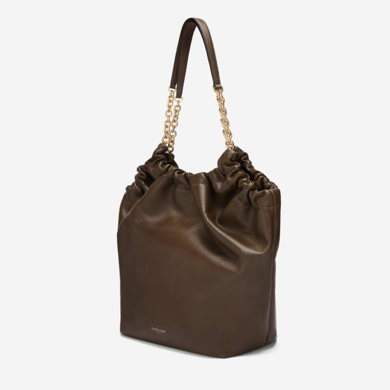 The Miami Demellier Mocha Smooth Shoulder Bags Women - Image 2