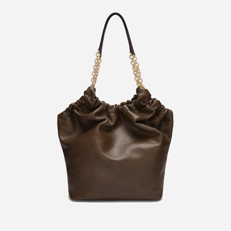 The Miami Demellier Mocha Smooth Shoulder Bags Women - Image 3