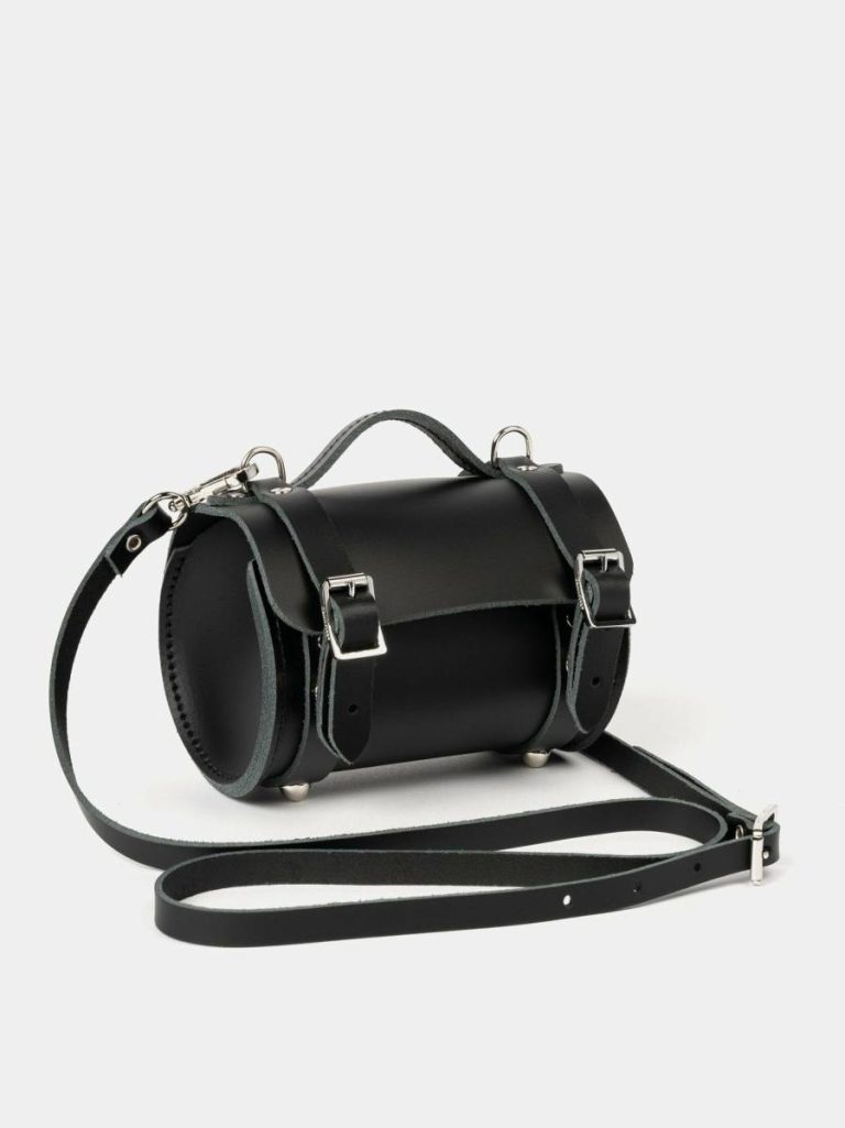 The Micro Bowls Bag - Black Crossbody Cambridge Satchel Women - Image 2
