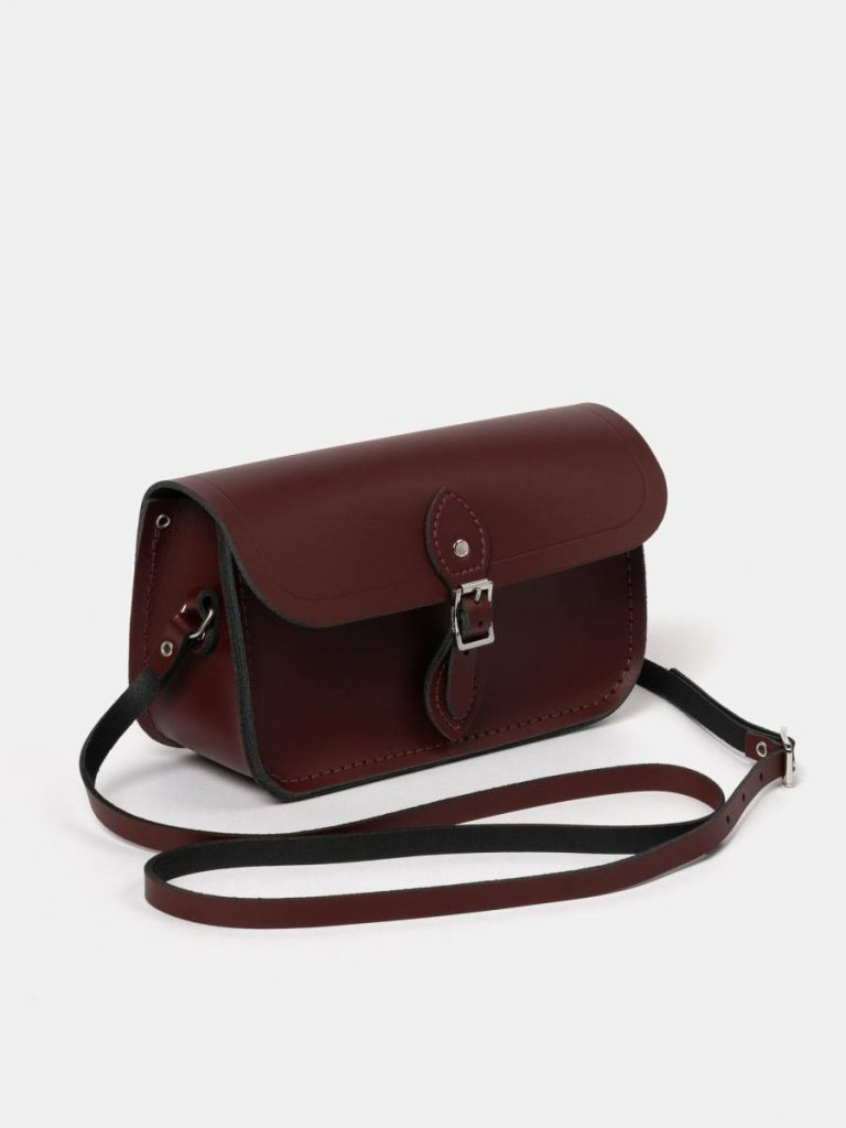 The Mini One Buckle - Oxblood Women Crossbody Cambridge Satchel - Image 2