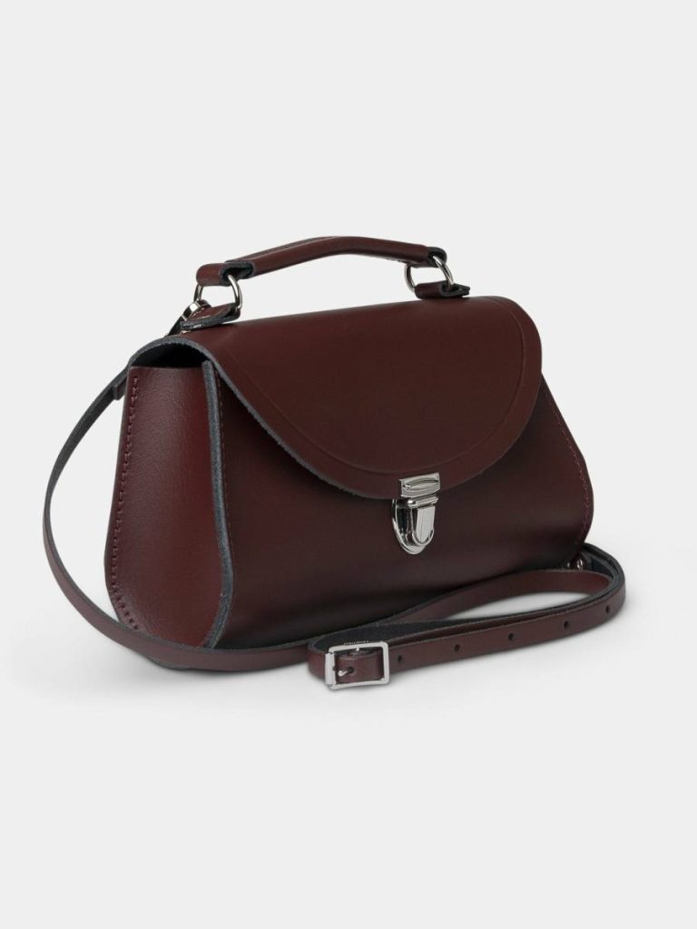 The Mini Poppy -Oxblood Cambridge Satchel Handbags Women - Image 2