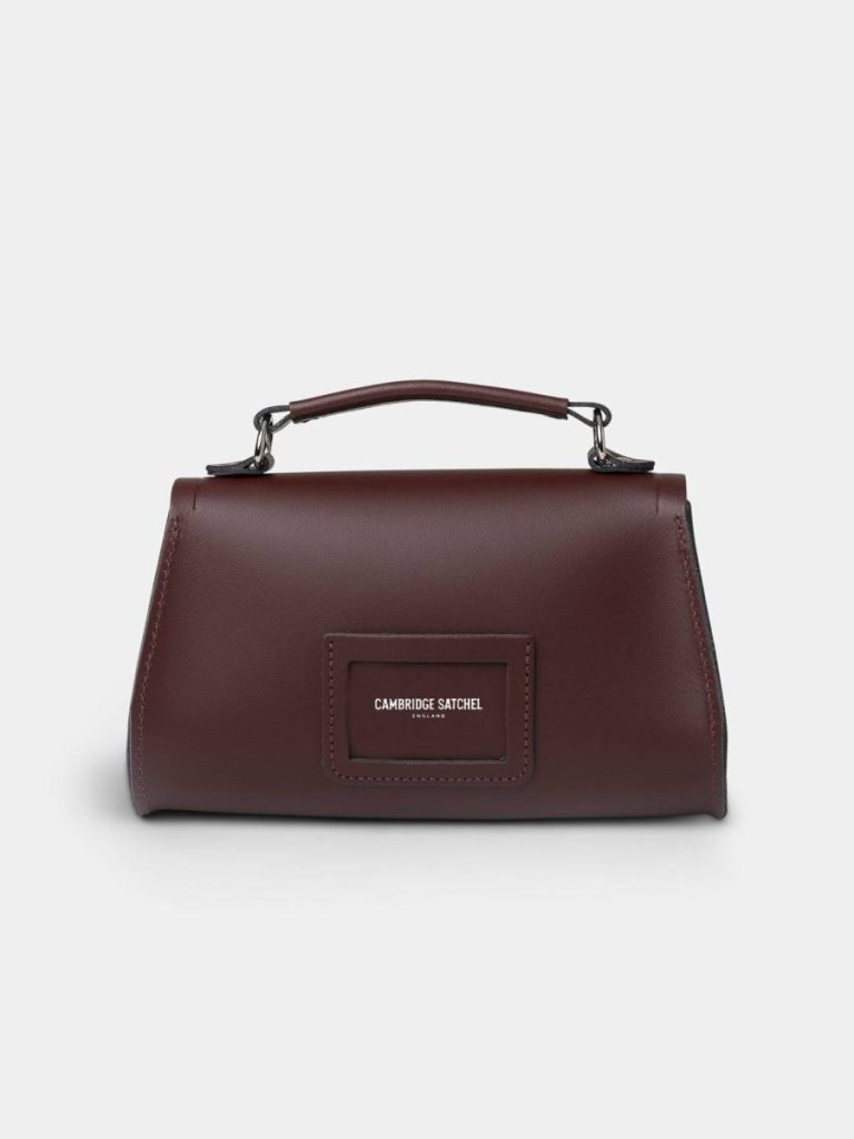 The Mini Poppy -Oxblood Cambridge Satchel Handbags Women - Image 3