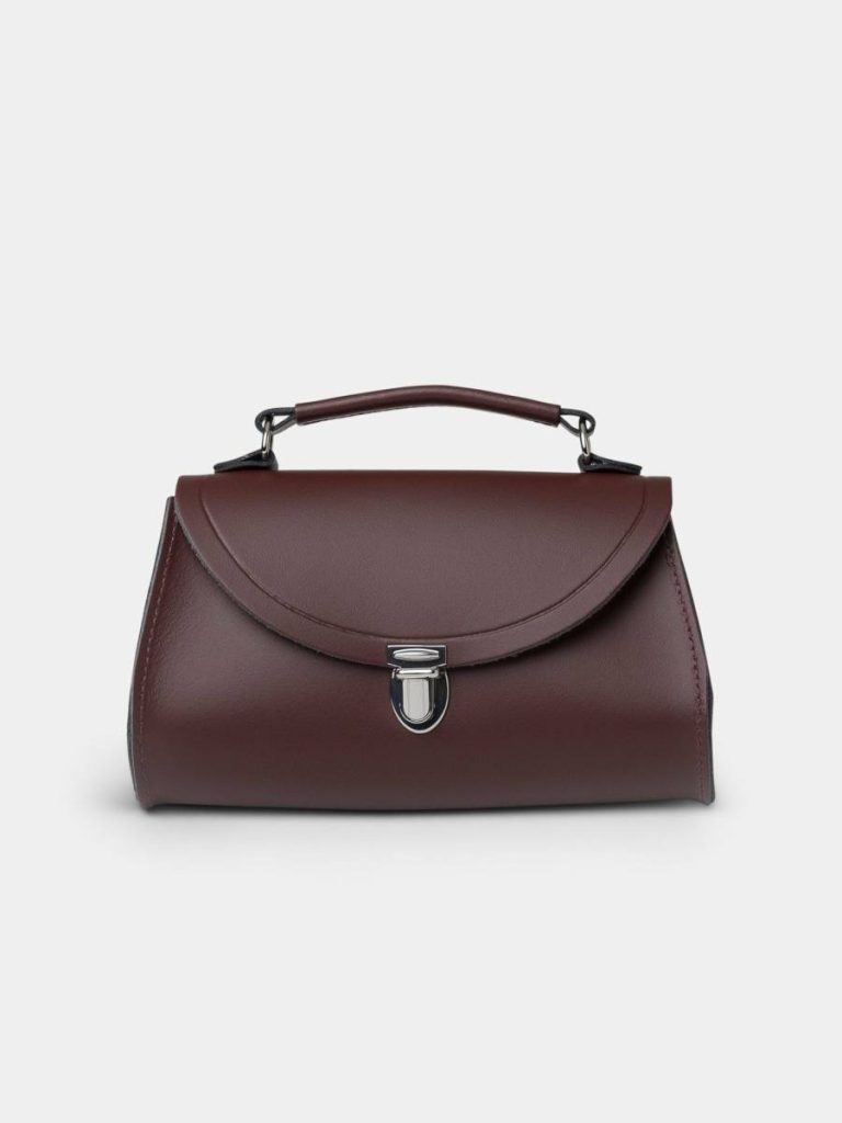 The Mini Poppy -Oxblood Cambridge Satchel Handbags Women