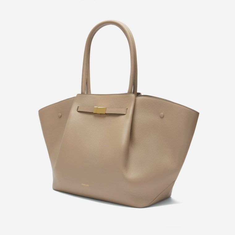The New York Dark Sand Small Grain Demellier Women Shoulder Bags - Image 3