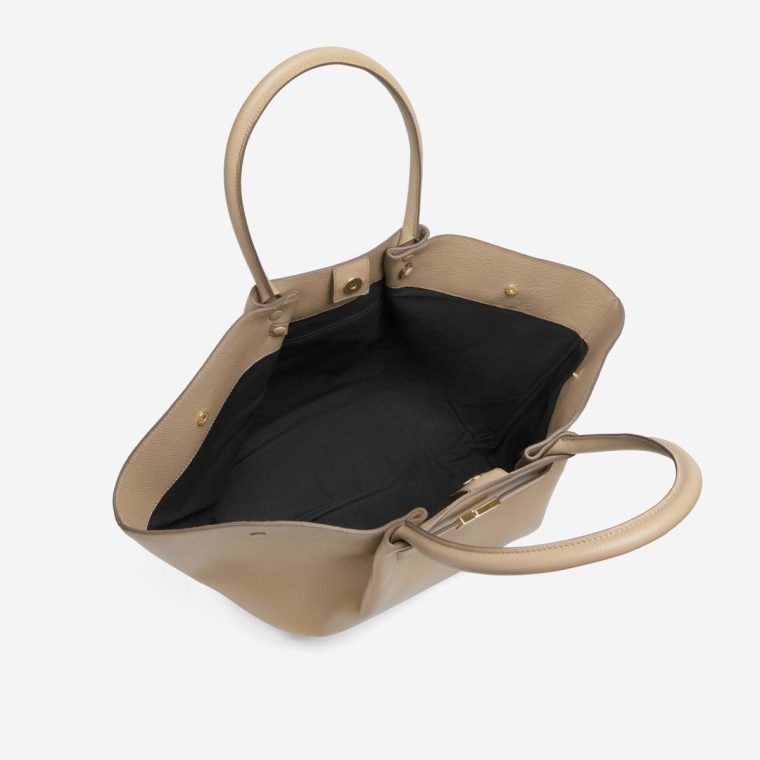 The New York Dark Sand Small Grain Demellier Women Shoulder Bags - Image 5