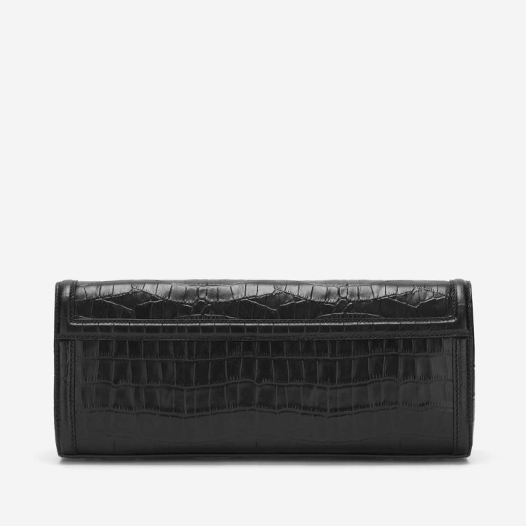 The Paris Clutch Black Croc-Effect Clutches Women Demellier - Image 3