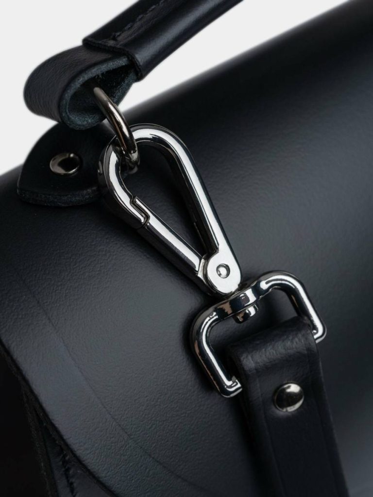 The Poppy -Black Women Handbags Cambridge Satchel - Image 4