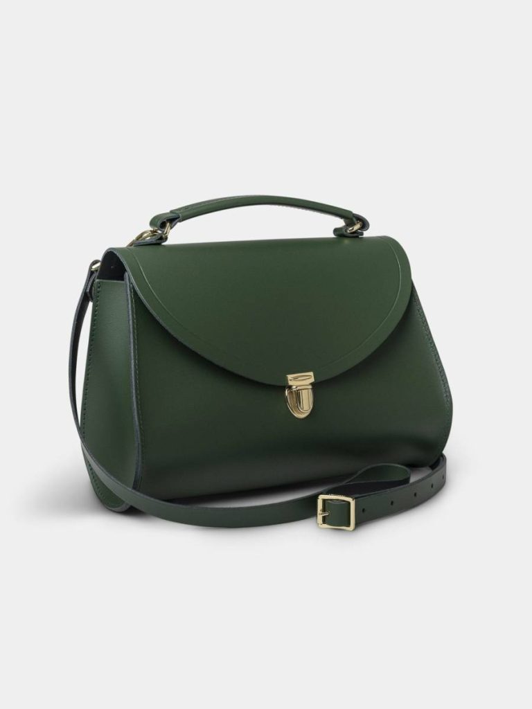 The Poppy -Racing Green Women Handbags Cambridge Satchel - Image 2