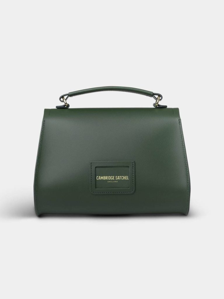 The Poppy -Racing Green Women Handbags Cambridge Satchel - Image 4