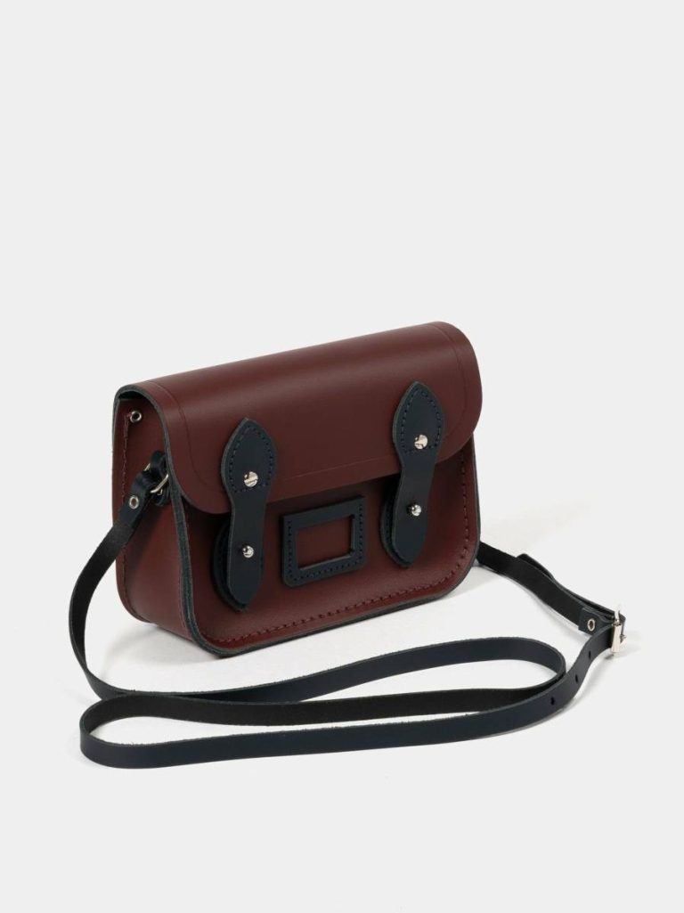 The Tiny - Oxblood & Navy Small Bags Cambridge Satchel Women - Image 2