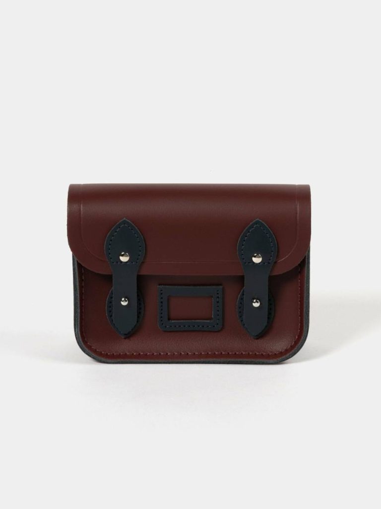 The Tiny - Oxblood & Navy Small Bags Cambridge Satchel Women
