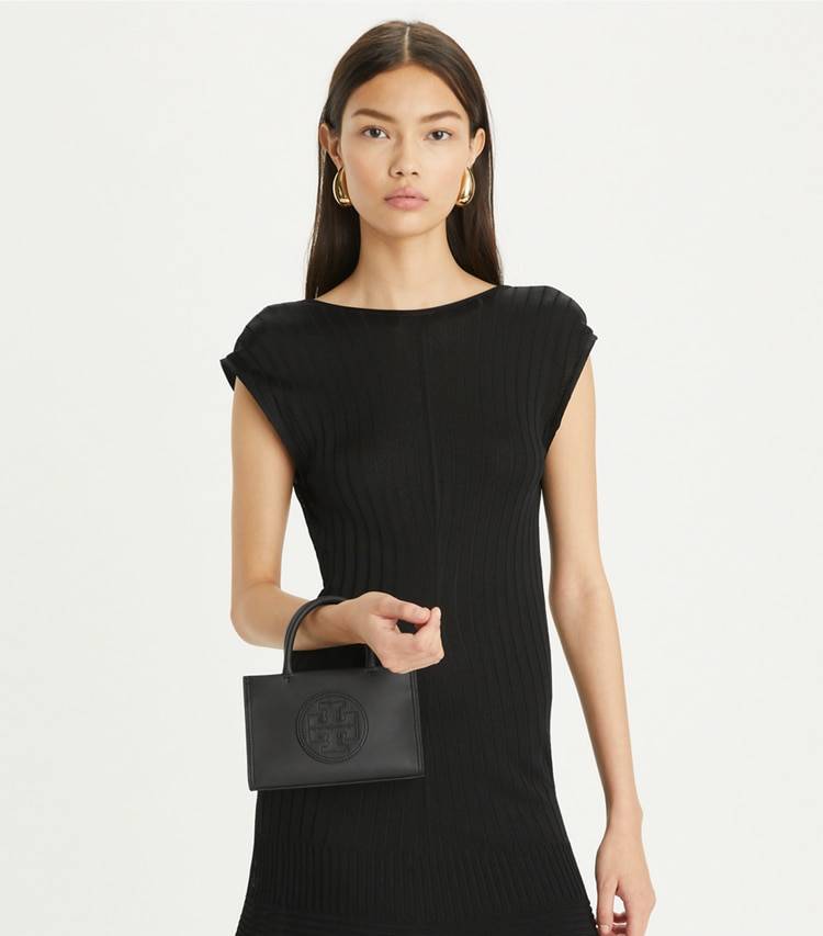 Tory Burch Black Mini Ella Bio Tote Women Crossbody Bags - Image 3