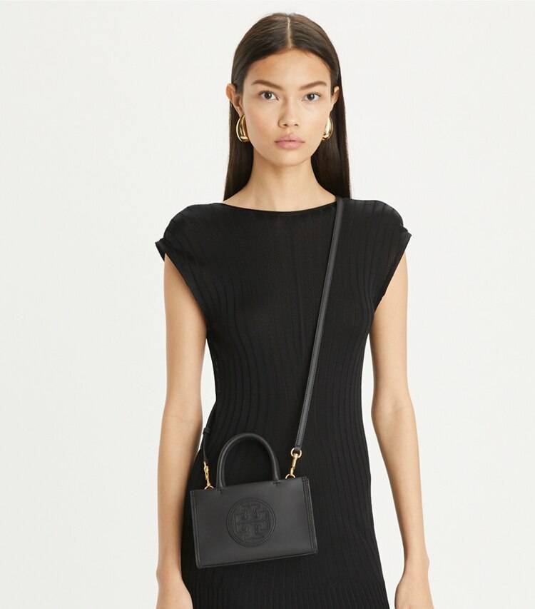 Tory Burch Black Mini Ella Bio Tote Women Crossbody Bags - Image 4