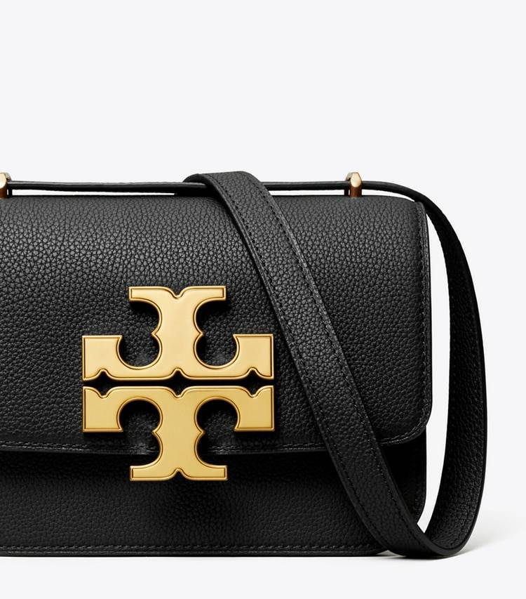 Tory Burch Black Women Shoulder Bags Small Eleanor Pebbled Bag - Image 4