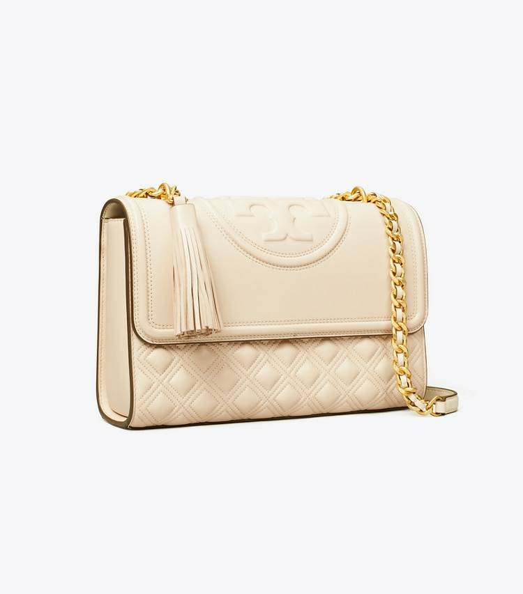 Tory Burch Fleming Convertible Shoulder Bag New Cream Women Shoulder Bags