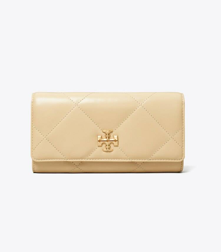 Tory Burch Kira Diamond Quilt Flap Wallet Wallets Women Vanilla Soft Serve - Image 2