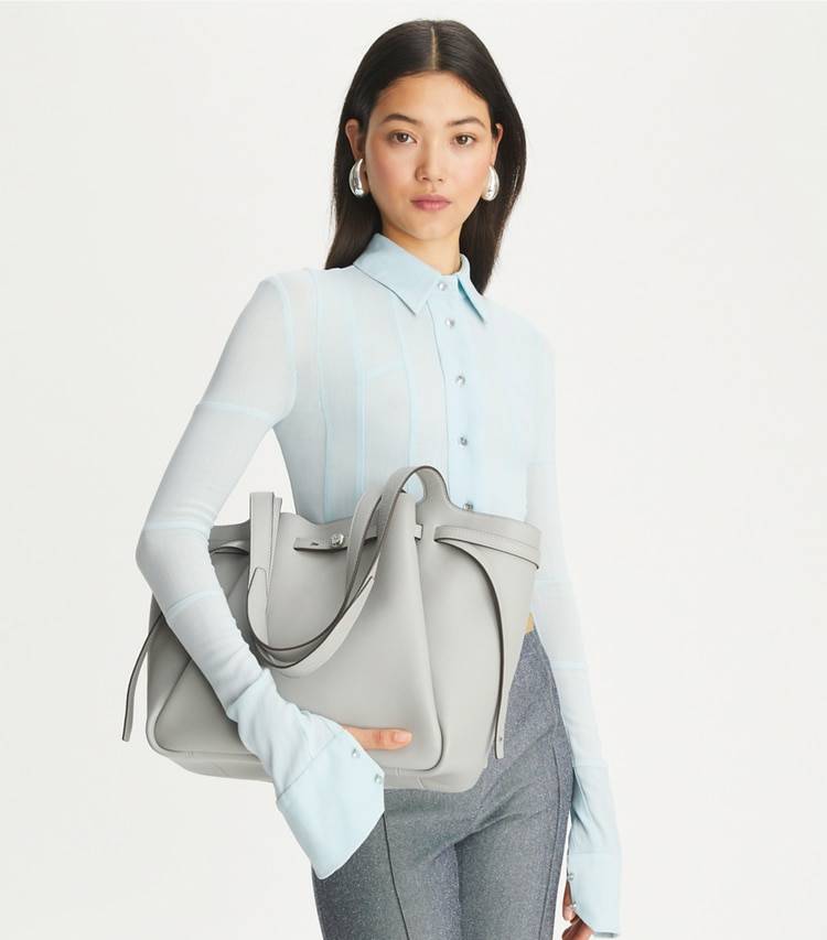 Tory Burch Light Granite Tote Bags Romy Tote Women - Image 3