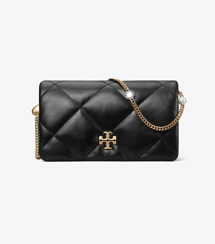 Tory Burch Mini Bags Women Black Kira Diamond Quilt Charm Crossbody - Image 3